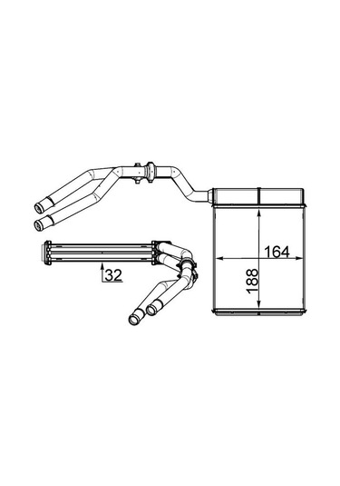 Kalorifer Radyatörü Peteği Ford Mondeo 2007-2014 Behr Mahle