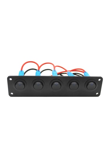 Suntek Rv Tekne Için 12-24v 5 Çete Yuvarlak Dash Rocker Geçiş