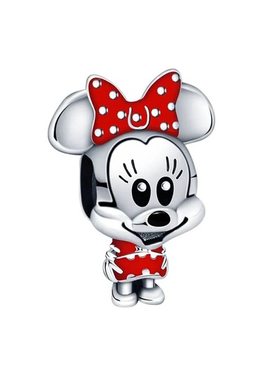 Fubena Puantiye Fiyonklu Ve Elbiseli Minnie Charm