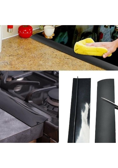 Pazly Isıya Dayanıklı Soba Boşluk Kapağı Mutfak Contaları Dolgusu 25inch Siyah