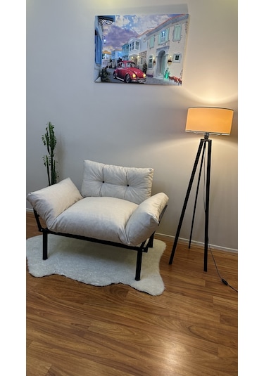 Modern Style Home Taksim Ikili Koltuk Kanepe Krem Krem Modernk016
