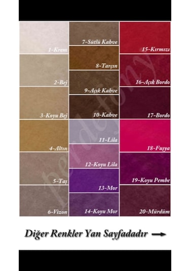 Perdefony 43 Renk Güneşlik Fon Perde Düz Dikim