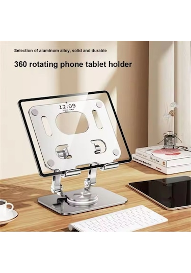 Lenovo Tab Tb311fu 10.1'' Uyumlu 360 Derece Dönebilen Katlanabilir Metal Stand