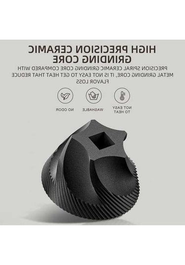 Flybuy Kahve Değirmeni - 25g Kapasiteli, 1800mah Batarya, Siyah Abs-cam Karışımı Kmdj Serisi Siyah