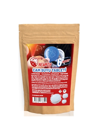 Newmix Oto Cam Suyu Tableti 6 Adet