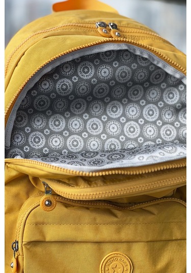 Nemo Group Sırt Çantası Sarı Krinkıl Kumaş Suya Dayanıklı Sarı