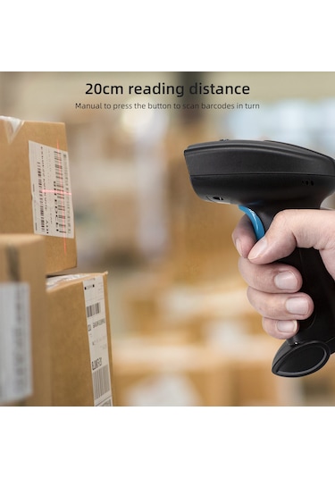 Lemestar "usb Ve Rs-232 Bağlantılı El Tipi 1d/2d Barkod Okuyucu - Windows/android Uyumlu"