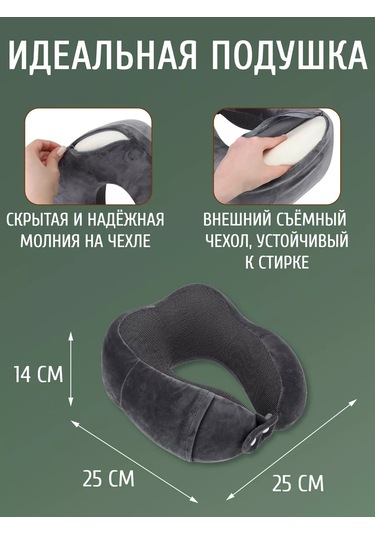 Mıland Uçak İçin Hafıza Köpüklü Boyun Seyahat Yastığı 172197358