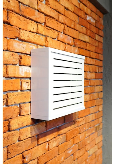 Modem Saklama Kutusu Sürgülü Yana Açılır 35 X 40çizgili Beyaz