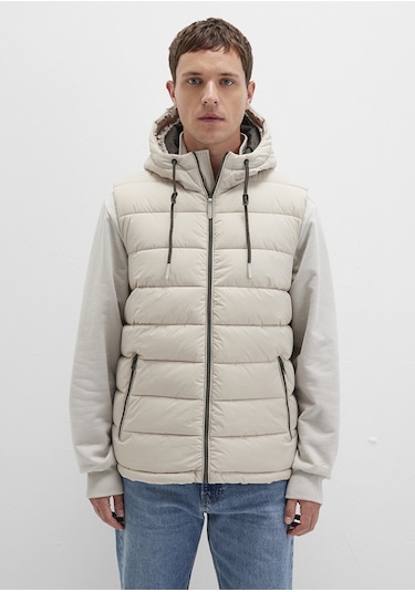 Mavi - Kapüşonlu Bej Şişme Yelek 0110604-70144 Bej