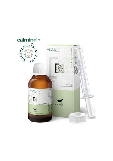 Vetqom Köpek Calming +Yönetimi Kaygı Kontrolü 120 ML