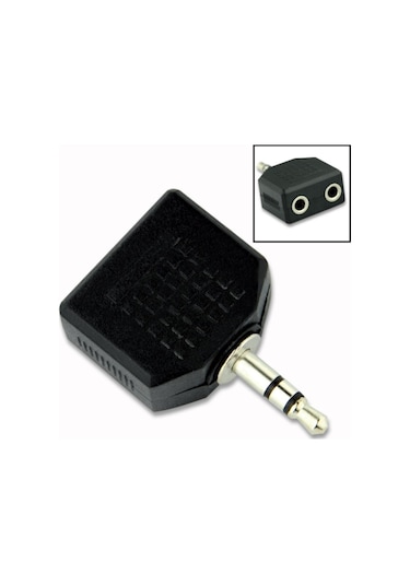 3.5 Mm. Jack To 2 Dişi 3.5 Mm. Çevirici Qtop Q-402