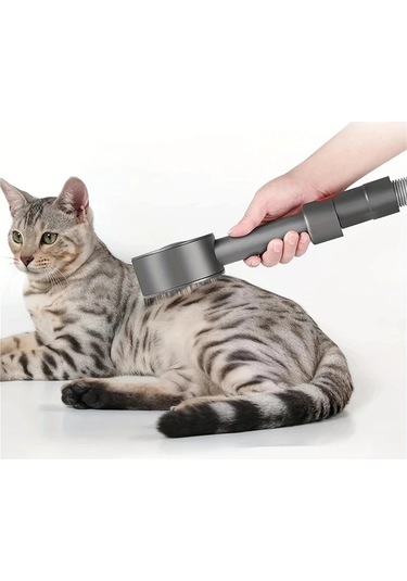 Motion003 1 Adet Petpro Abs Yuvarlak Evcil Hayvan Tuyu Temizleme Fircasi Gri V7 V8 V10 V11 V15 Zemin Aksesuari Kedi Kopek Elektrikli Supurge