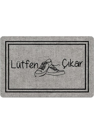 Evaşk Kapı Önü Paspası Vinil Kaymaz Tabanlı 45 X 70 Evaşkdm11069