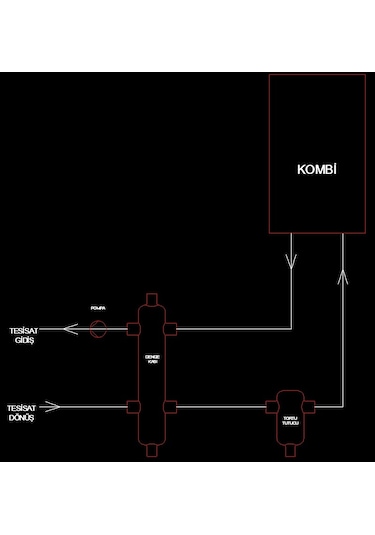 Hazır Denge Kabı 11/4" Denge Tankı Dn 32 Dişli