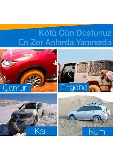 Polham Katlanabilir Araç Lastik Kar - Çamur ve Kum Patinaj Kurtarm N11.10512