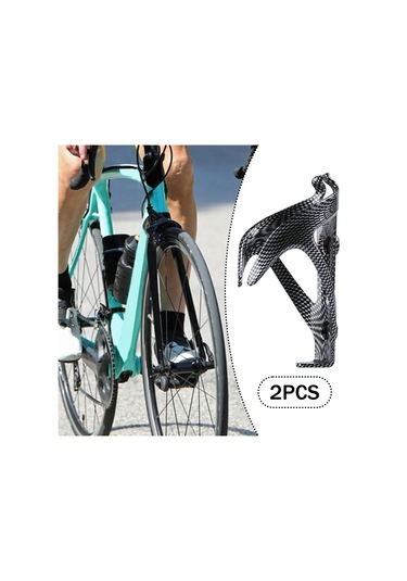 Suntek 2 Adet Bisiklet Su Şişesi Tutucu Braketi Evrensel Açık Siyah