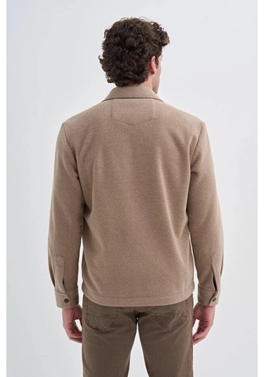 Cazador Regular Fit Cep Detaylı Oduncu Gömlek-20220 Bej