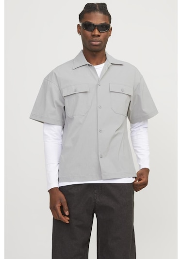 Jack&jones Jcoaltıtude Shırt Ss Oversızed12251280 Taş 001