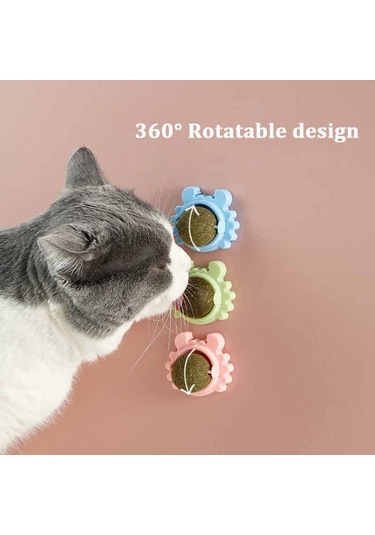 Tineke Catnipli Yenilebilir Kedi Nanesi Otu Yalama Oyun Topu Oyuncağı Yengeç
