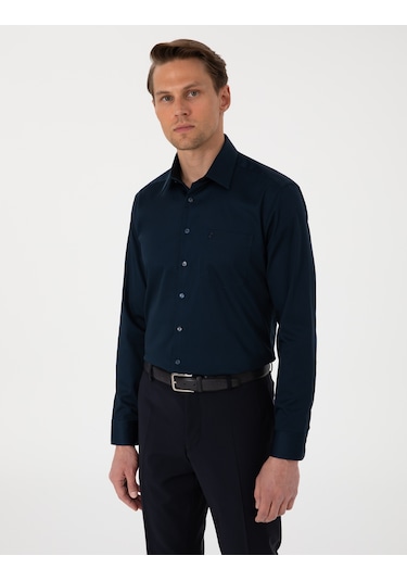 Pierre Cardin Erkek Lacivert Gömlek Basic 50302972-vr033 Lacivert