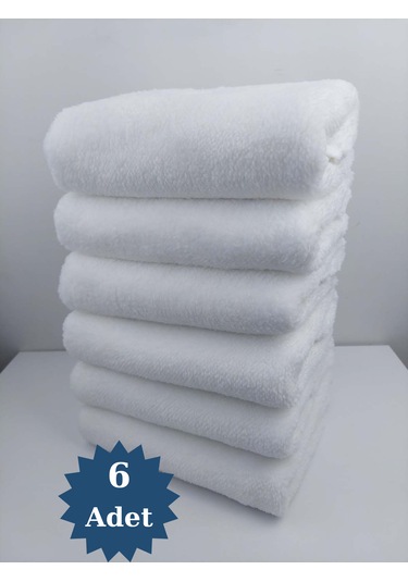 Mikrofiber Saç Havlusu Boya Tutmayan Kuaför Havlusu Beyaz 50x90