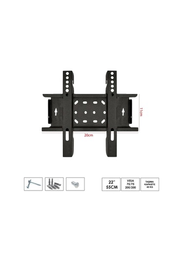 Ufix 2011 Lcd Askı Aparatı Sabit 22 İnç 55cm