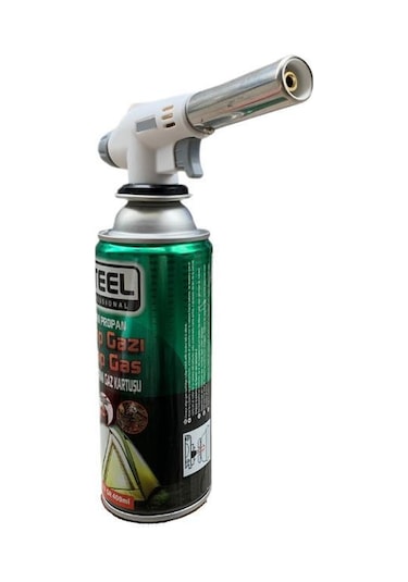 1300 Derece Pürmüz Çakmak No 920 + 3 Adet Steel Kartuş Beyaz