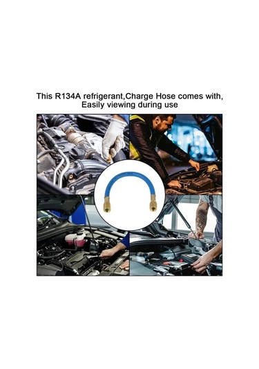 Dashanshop 1 Adet R134a Kaliteli Sızdırmaz Bağlantılı Esnek Oto Klima Şarj Hortumu