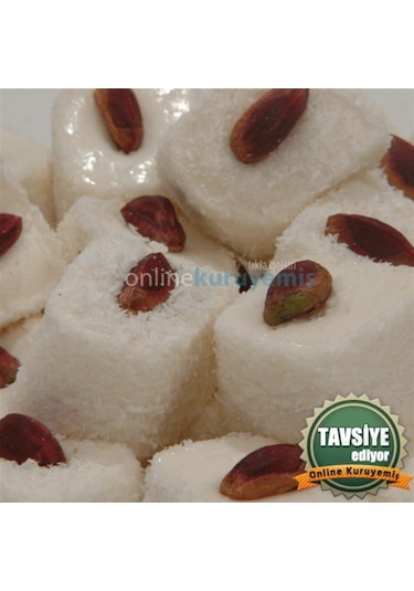 Online Kuruyemiş Antep Fıstıklı Beyaz Lokum 1000 Gr