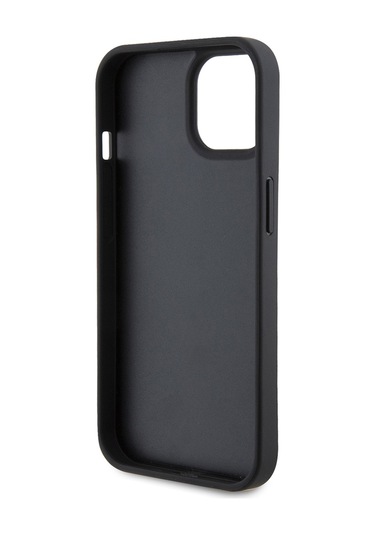 İphone Uyumlu 15 Kılıf Ferrari Lisanslı Deri Dikişli Arka Yüzey Metal Logo Tasarımlı Kapak Kırmızı