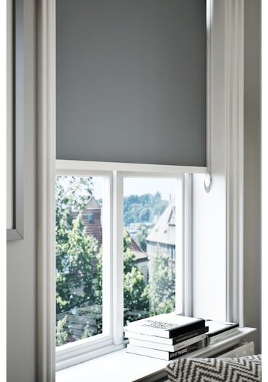 Lazer Kesim Mat Stor Perde, Lazer Kesimli Klasik Serisi, C-1004 Antrasit Renk Antrasit