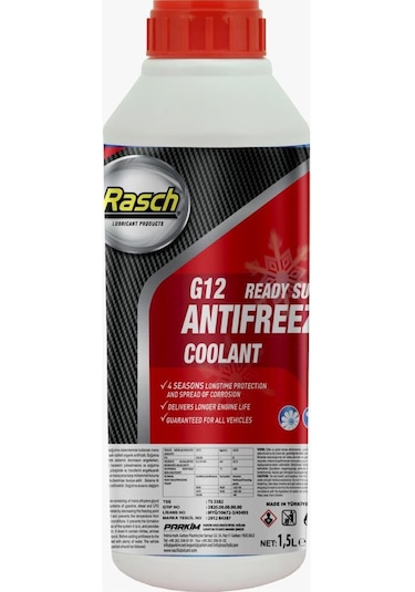 Rasch G12 Organik Radyatör Antifriz Kırmızı -40 - 1.5 Lt.