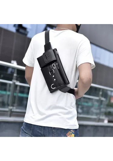 Geeksen Erkekler İçin Kahverengi Spor Bel Çantası, Çok Fonksiyonlu Dış Mekan Telefon Çantası, Moda Tasarım Çok Renkli