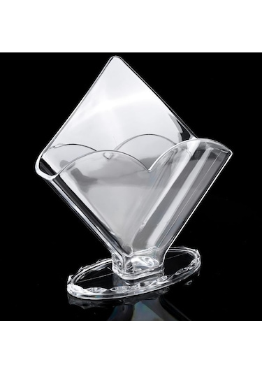 Yaratıcı Akrilik Peçete Organizatör Doku Tutucu Kutusu Zarif Doku Organiz İçin E56c