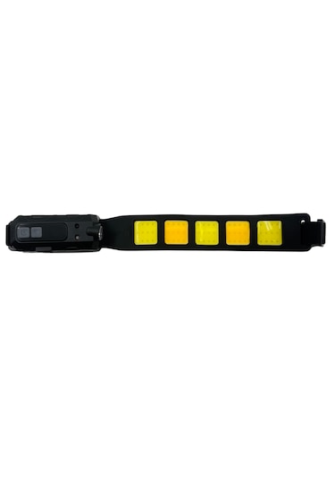 Lumed Ultra-parlak Led + Cob Şarj Edilebilir Kafa Feneri Hareket Sens Siyah