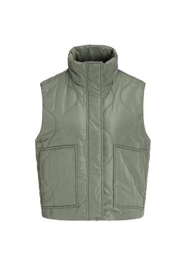 Kadin Dik Yaka Kapitone Yelek - Serena - 12278852 Sea Spray