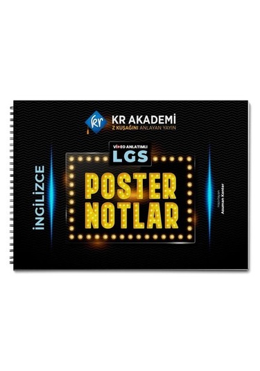 Lgs İngilizce Poster Notlar Kr Akademi Yayınları