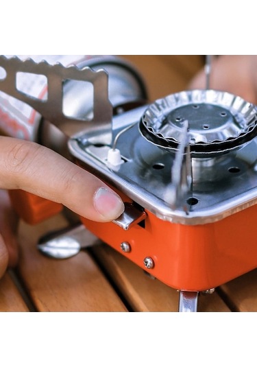 Artfulabode Yürüyüşü Yemek Turist Taşınabilir Renkli Pişirme Pişirici Ocakları Ocağı Katlanabilir Kamp Hava Gücü Gazlı Gaz Fırını Elektronik Çok Ayarlanabilir Ateşleme Ateş Aksesuarı Açık Wg Çok Renkli