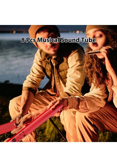 Ranyeek Renkli 8'li Sesli Boru Seti - Pe Plastik, Ropesiz, Orff Çalgısı, Toplu Oynama İçin Taşınabilir Yüksek-orta-alt Sesler