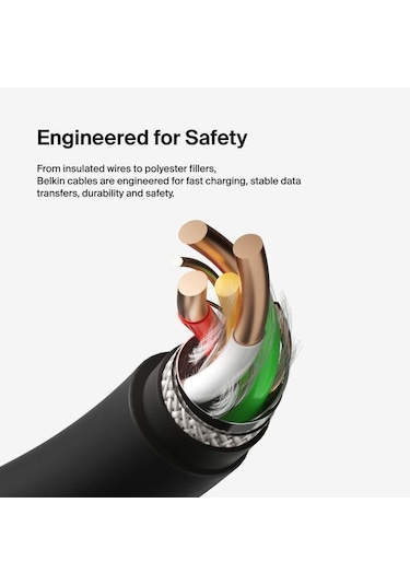 Belkin Cab003bt2mbk Boostcharge Usb-c To Usb-c 2m Şarj Kablosu - Siyah