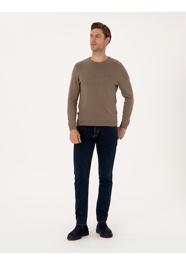 Pierre Cardin Erkek Vizon Kazak /triko 50314192-vr174 Vizon