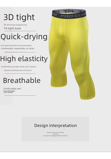 Hızlı Kuruyan Yüksek Elastik Kısa Spor Taytı, 9 Renkte Mevcuttur, Fitness, Açık Hava Antrenmanı Ve Basketbol İçin İdealdir, Ter Emici Tasarım. Sarı Hızlı Kuruyan Yüksek Elastik Kısa Spor Taytı, 9 Renkte Mevcuttur, Fitness, Açık Hava Antrenmanı Ve Basketbol İçin İdealdir, Ter Emici Tasarım. Sarı