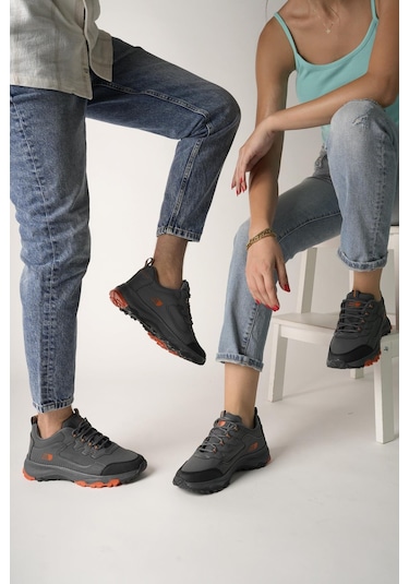 Muggo North Unisex Garantili Trekking Outdoor Ayakkabı Füme