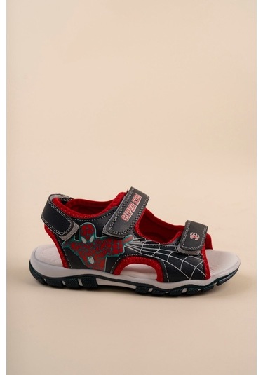 Gimer - Burnu Açık Örümcek Adam Çocuk Sandalet - Brcn0503Lg Lacivert