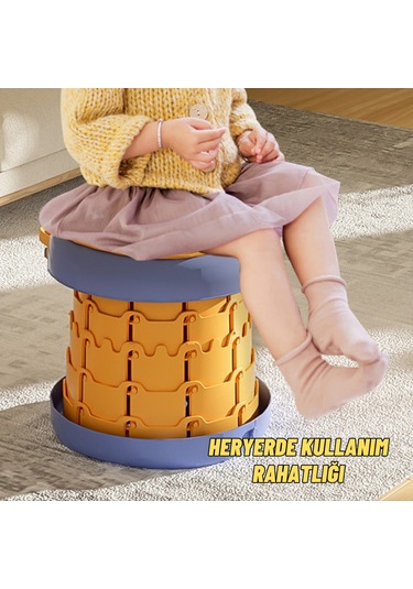 Tuvalet Eğitici Katlanabilir Taşınabilir Çocuk Lazımlık Portatif Seyahat Bebek Tuvaleti Sarı