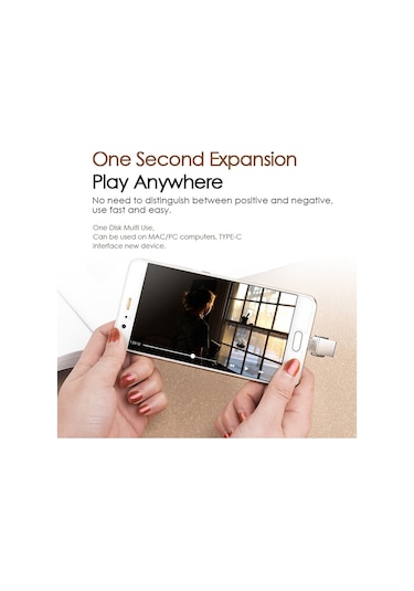 Eaget 32g Usb 3.1 + Type-c / Usb-c Arayüzü Metal Twister Flash U Disk, Mikro Usb Otg Adaptörü İle