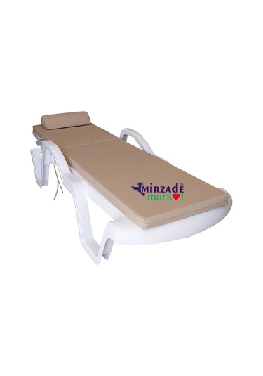 Mirzademarket Şezlong Minderi Lüks Su Geçirmez Kumaş Fermuarlı-A. Bej