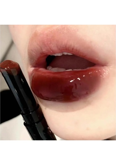 Mirror Glass Jelly Solid Lip Gloss Peach Lipstick Hydrating Clear Water Lip 05 1.8g Pembe