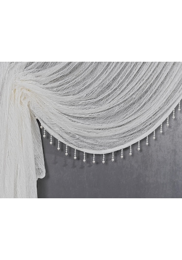 Salon Perdesi Kruvaze Tül Perde Dökümlü Gösterişli Tül Perde (382507529)